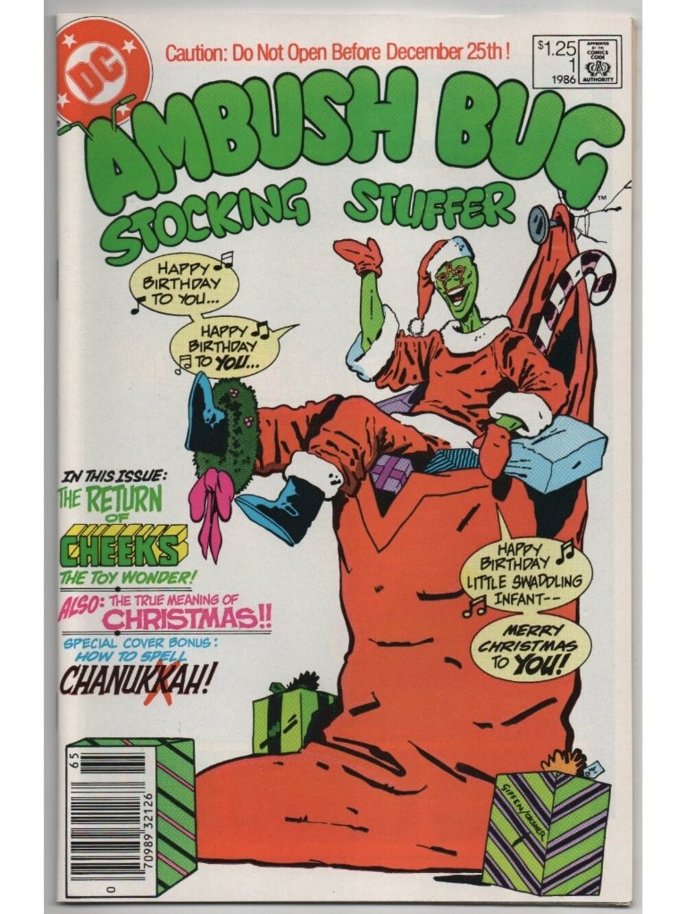 Ambush Bug Stocking Stuffer 1 DC Comics 1986 VF+ 8.5 Keith Giffen Christmas